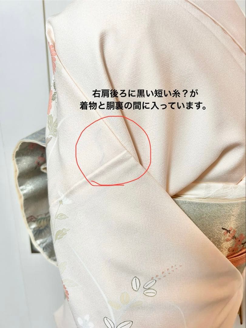 美品　訳あり　裄丈長め　正絹訪問着　フルセット4点　入学式　お宮参り　七五三