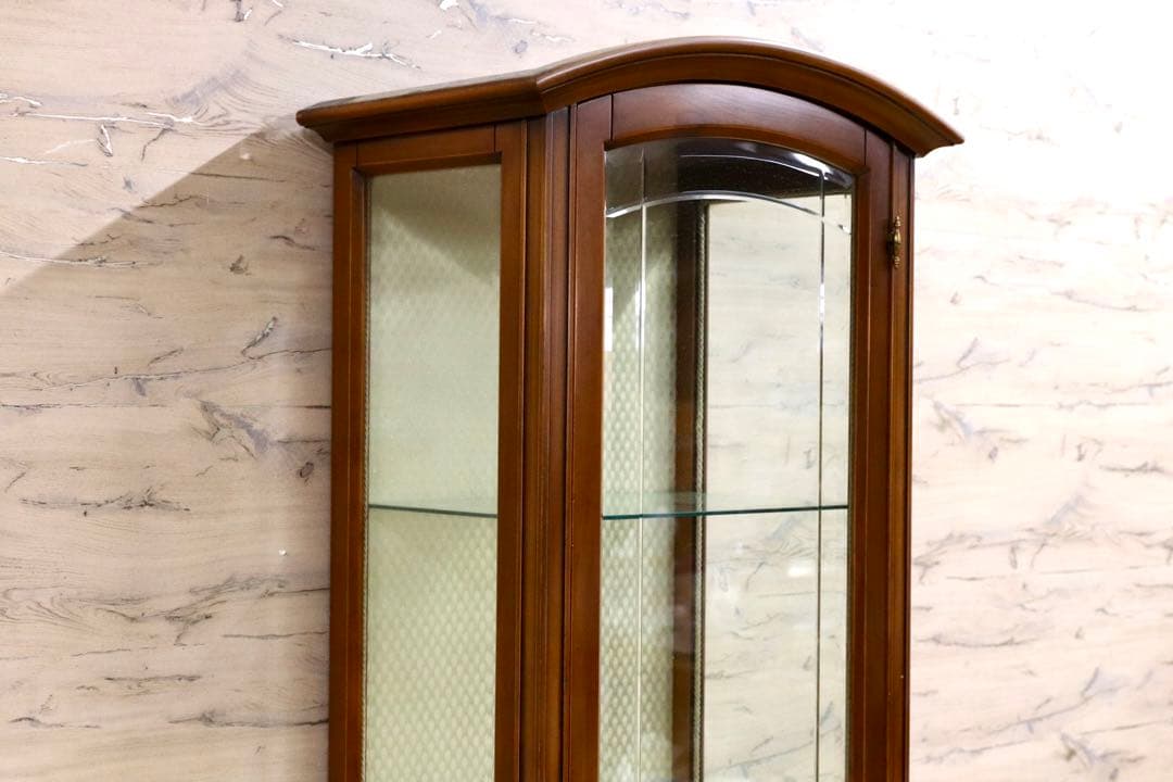 GMIS232○西洋 イタリア アンティーク 飾り棚 キャビネット リビング