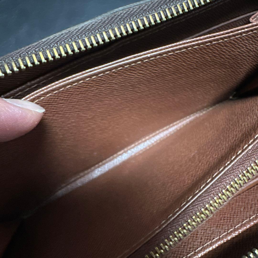 【訳あり】正規品 ルイヴィトン モノグラム 長財布 M60017 ファスナー不良