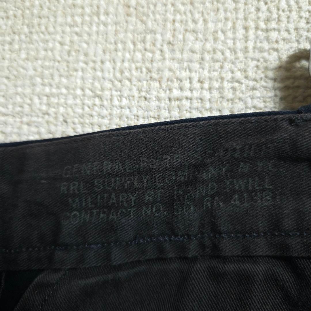 値下げ RRL ダブルアールエル スリム コットン チノパンツ ネイビー