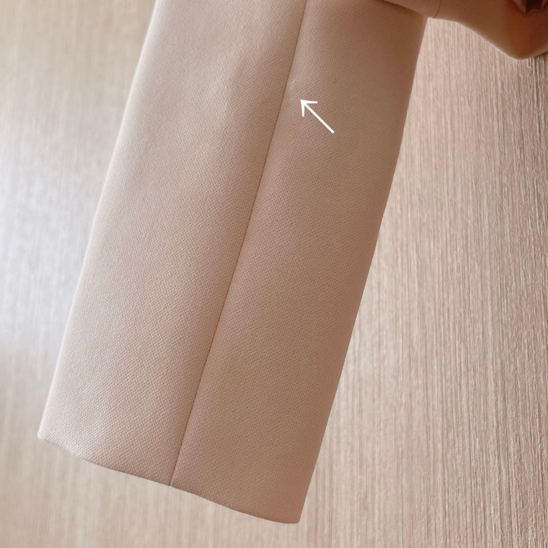 【1277】アナイ　ダブルクロスボレロジャケット　ライトベージュ　38