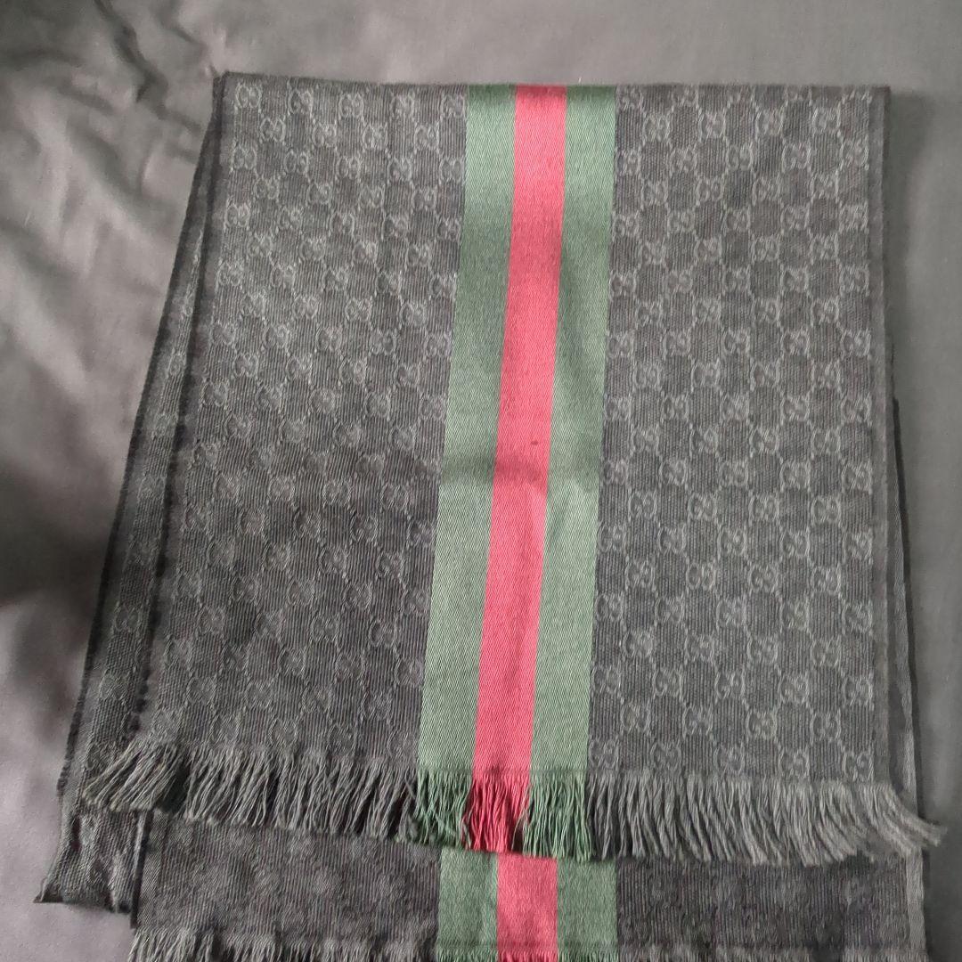 Gucci GGパターン マフラー グレー