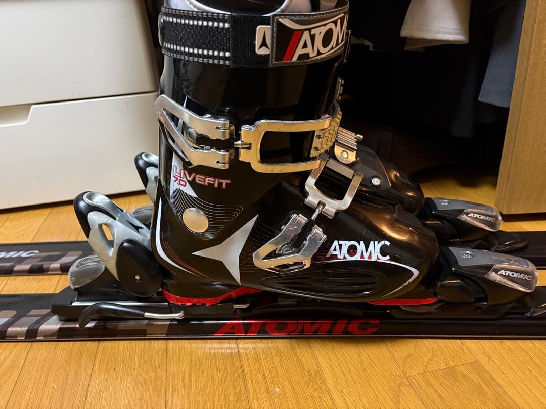 ATOMIC Sシリーズ3 スキーセット 168cm、26.0〜26.5
