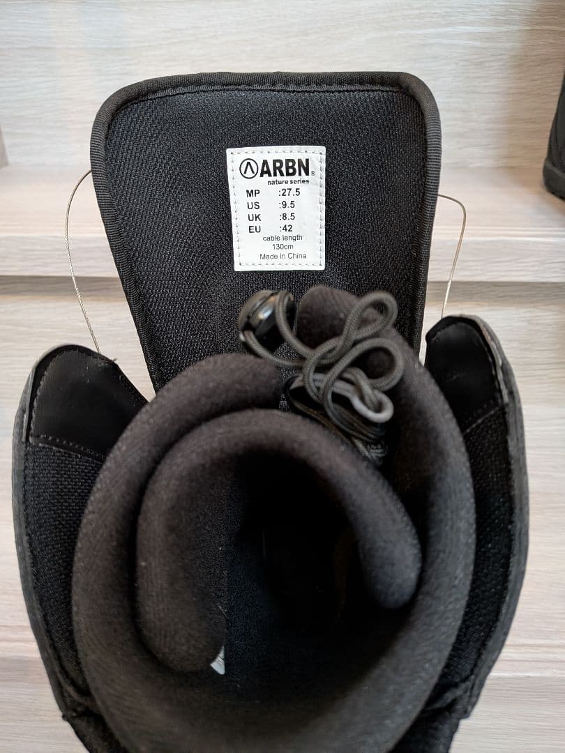 【未使用】ARBN nature NT A-TOP ブラック スノーボードブーツ