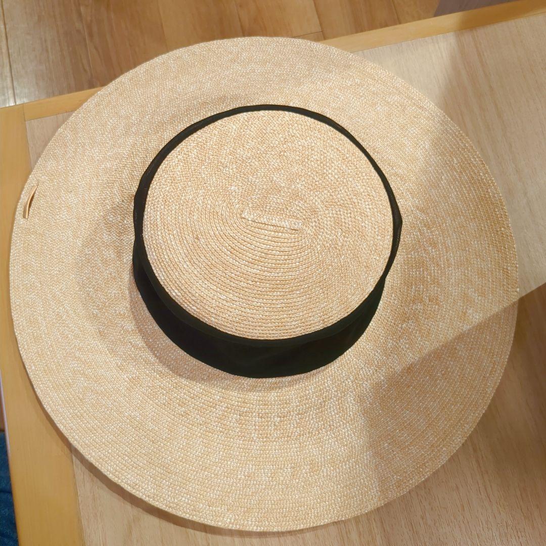 ★美品★ tocit Sheer ストローハット black 黒