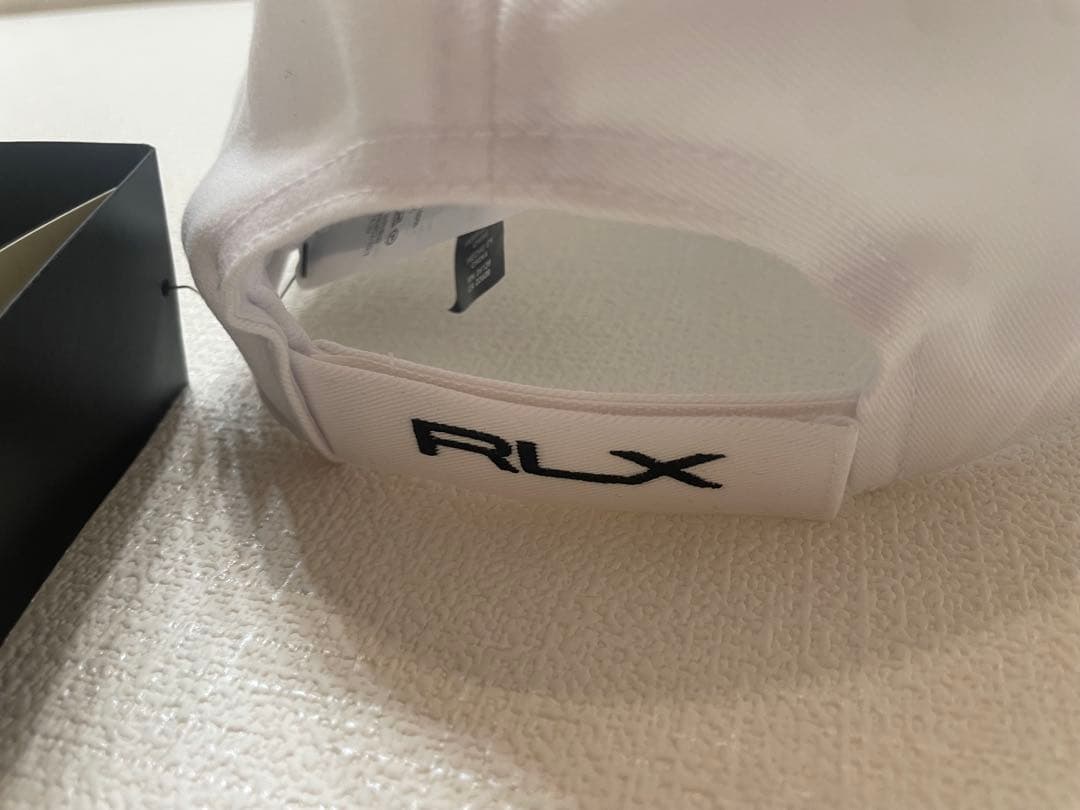 RLX RALPH LAUREN ゴルフベア キャップ ホワイト 刺繍 ゴルフ