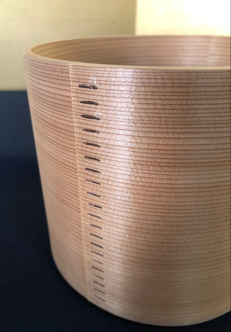 《レ》茶道具 杉木地 曲水指 曲木 高木誠明作 元箱　251201お2