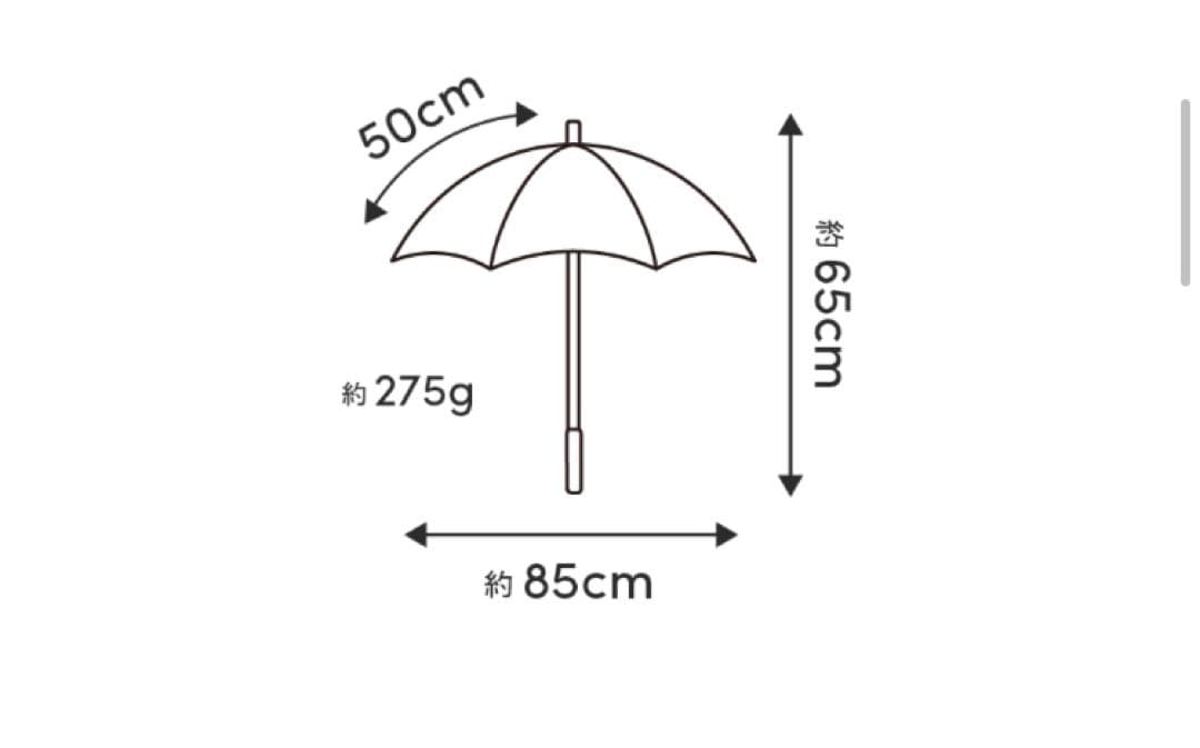 サンバリア100 折りたたみ日傘 ２段折 / moku アイボリー