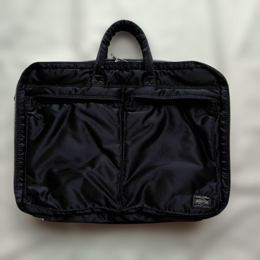 ポータータンカー　2Wayバック 黒 ナイロン バッグ ジッパー付き