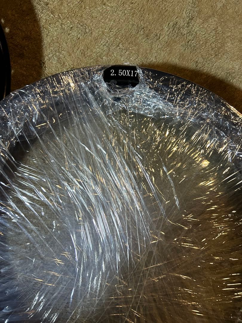 アルミワイドリム、タイヤセット 2.50X17 2.15JX17