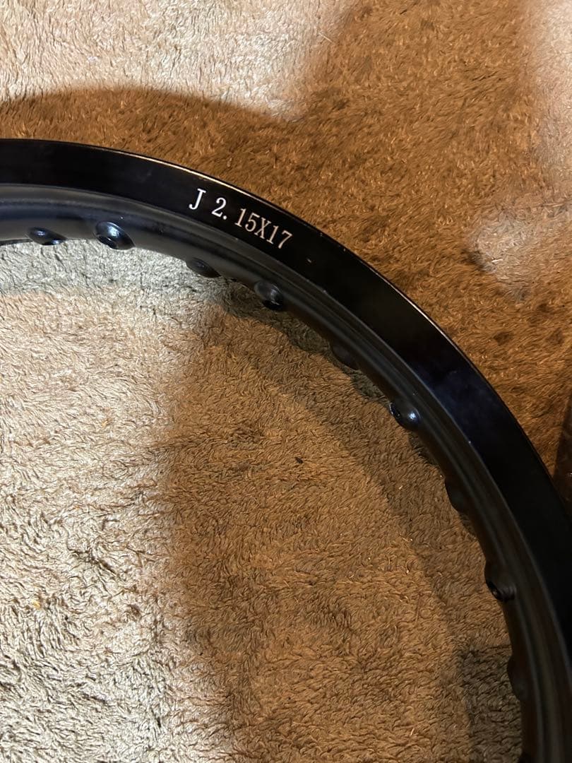 アルミワイドリム、タイヤセット 2.50X17 2.15JX17