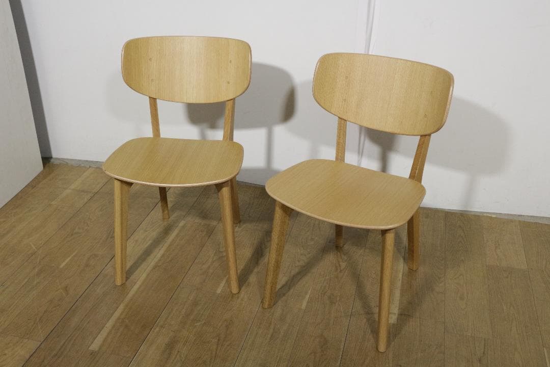 イ*ィ様 maruniマルニ★Roundishアームレスチェア★板座★２脚セット