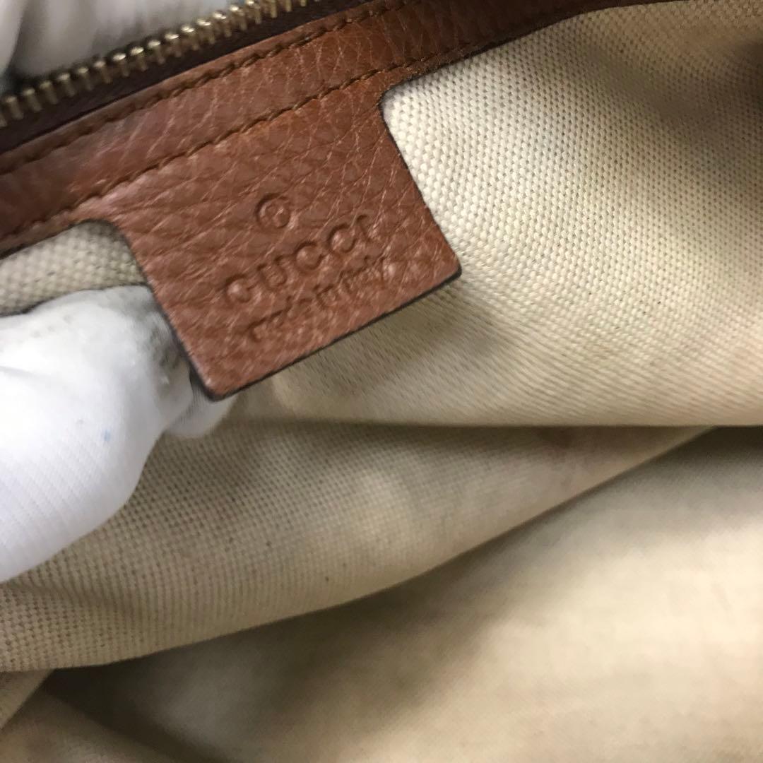 希少✨ グッチ ショルダーバッグ 2WAY ベージュ ブラウン GG キャンバス