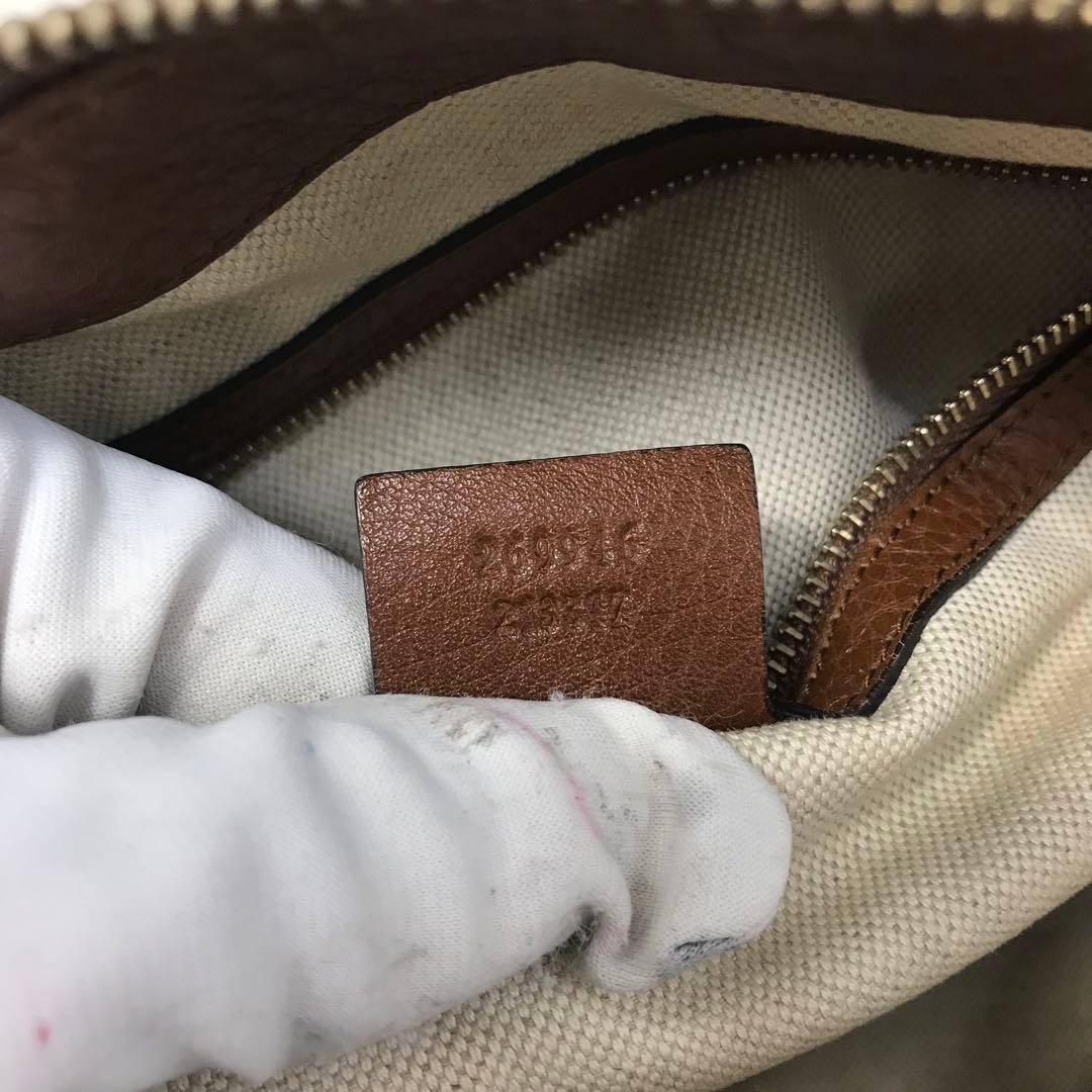 希少✨ グッチ ショルダーバッグ 2WAY ベージュ ブラウン GG キャンバス