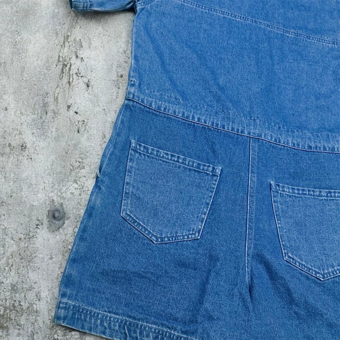 adidas NiziUマヤ着用 あのちゃん着用 ジャンプスーツ デニム M