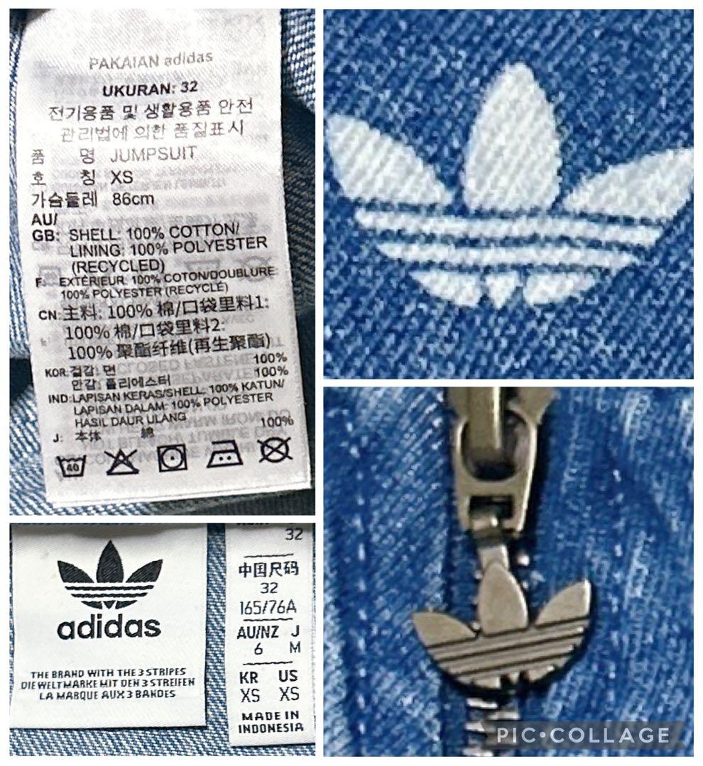 adidas NiziUマヤ着用 あのちゃん着用 ジャンプスーツ デニム M