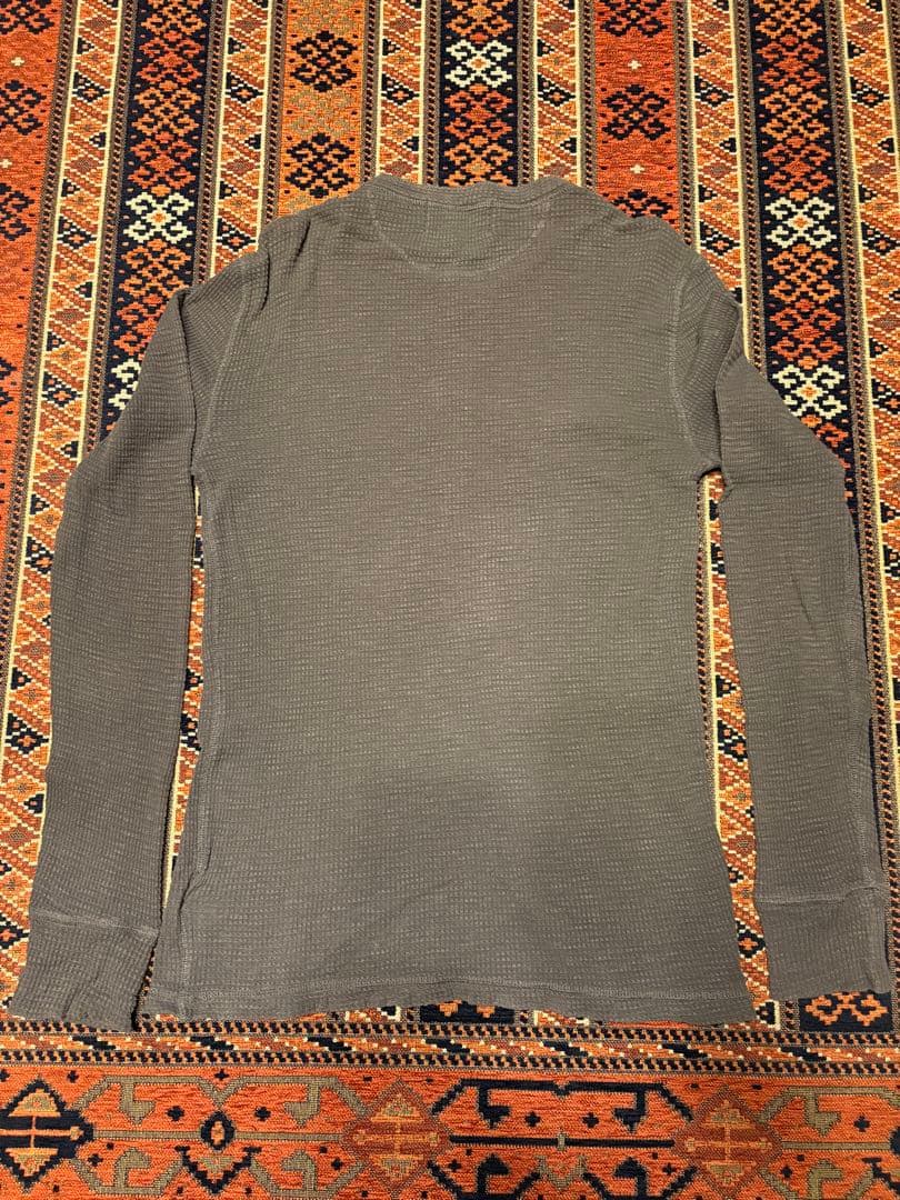 RRL ワッフルニット　コットン　ヘンリー　XS