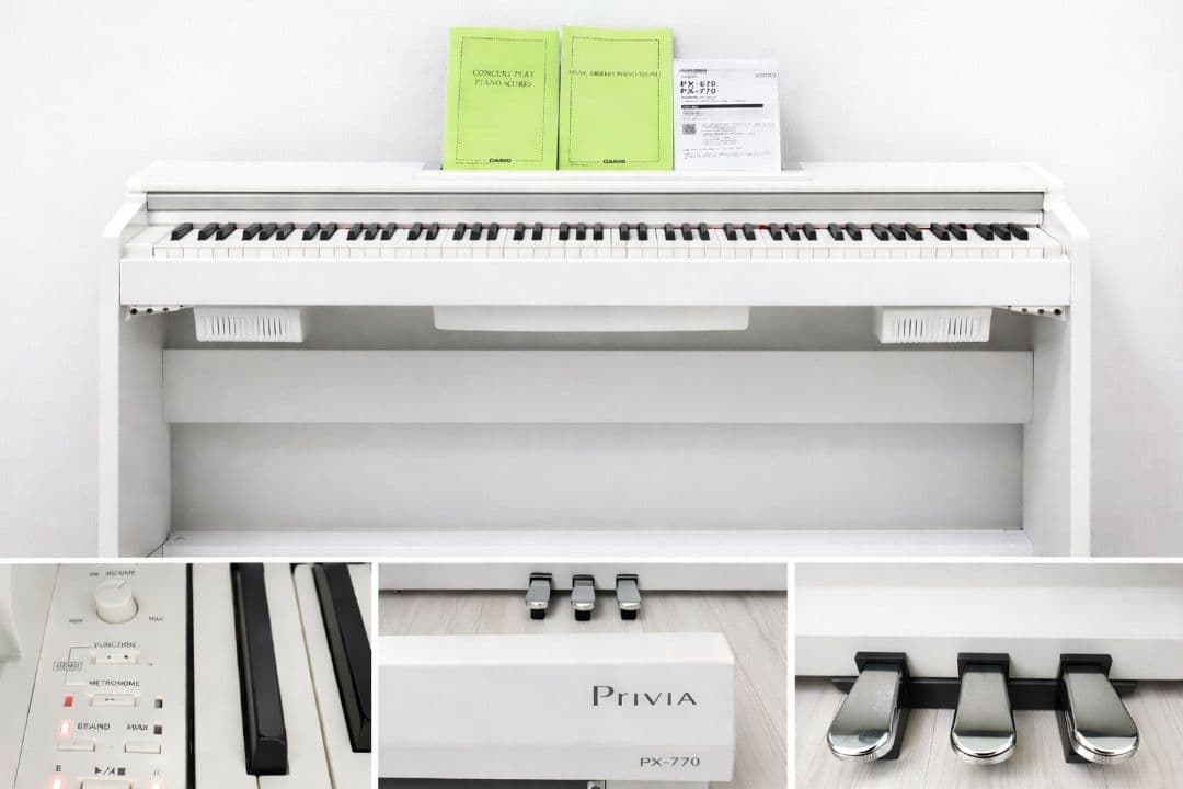 【ほぼ新品】CASIO 電子ピアノ Privia PX-770WE 88鍵