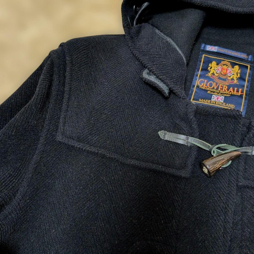 GLOVERALL 80-90s ダッフルコート ヘリンボーン キングストン 黒