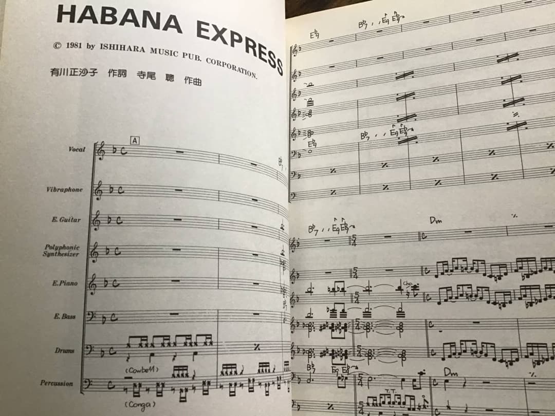 ★楽譜/寺尾聡/リフレクションズ/バンドスコア/寺尾聰