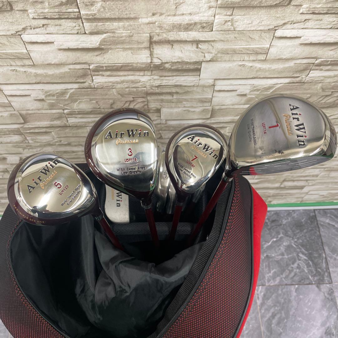 【美品】AXEL ゴルフバッグ、クラブ