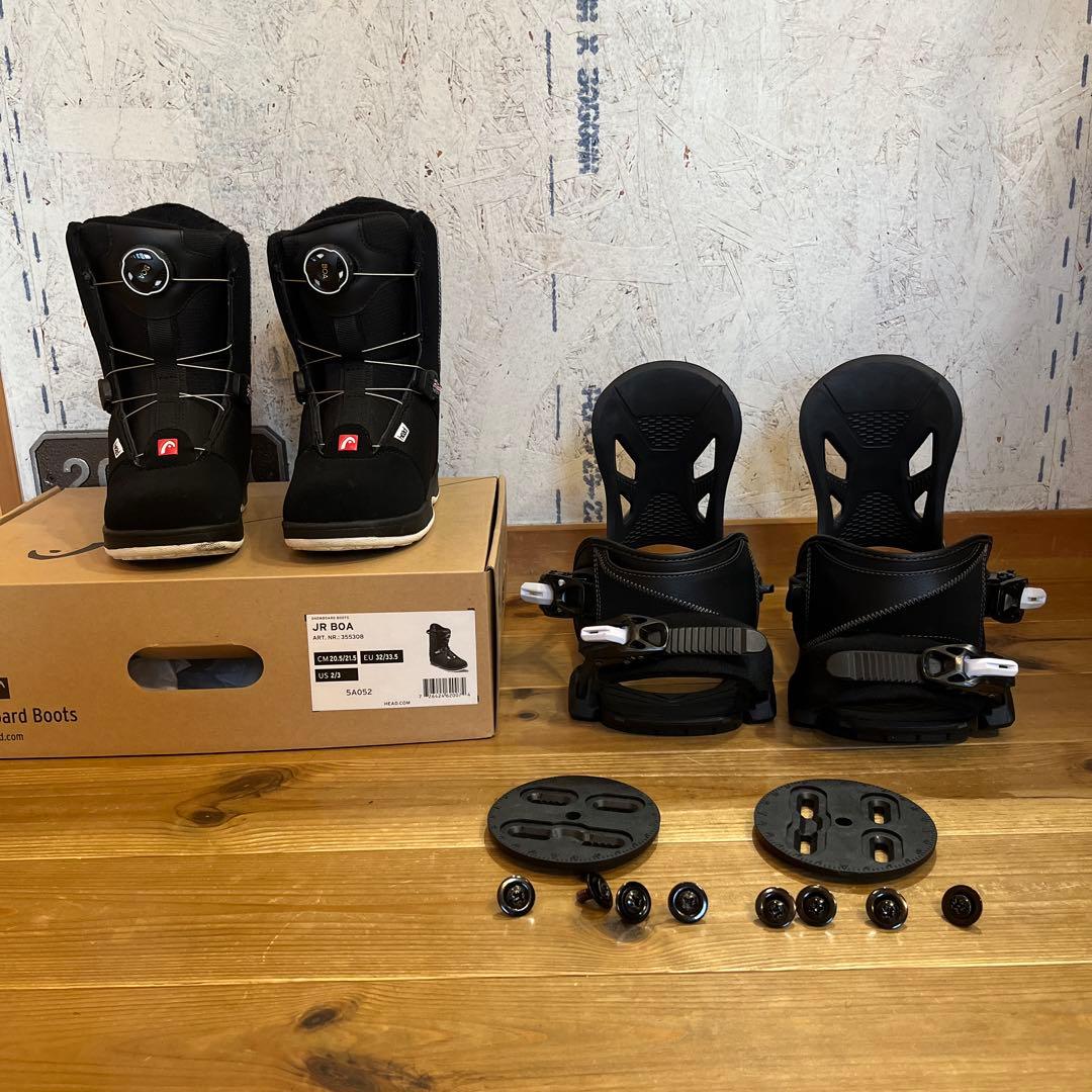 スノーボード　ボアブーツ バインディング　セット　20.5cm/21.5cm