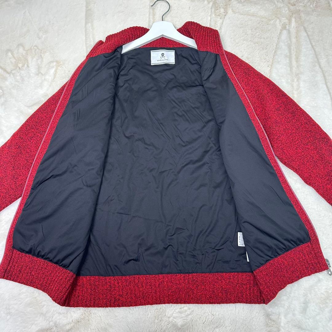 ✨希少✨MARK & LONA スカルロゴ ジップアップ ニット L