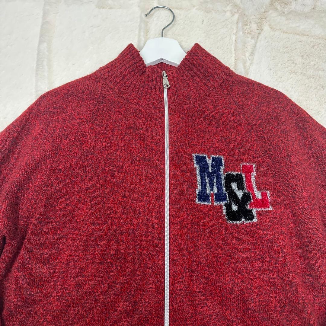 ✨希少✨MARK & LONA スカルロゴ ジップアップ ニット L