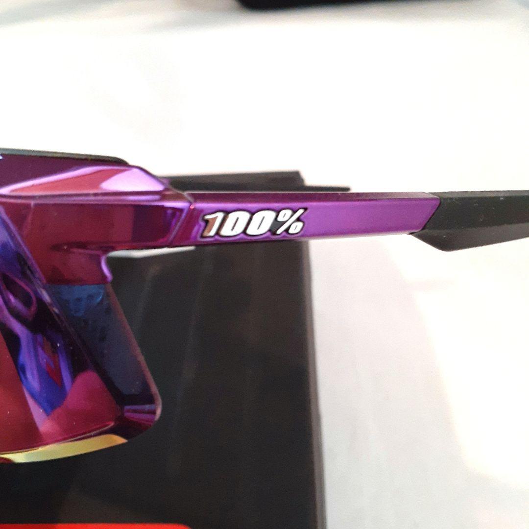 美品 100% Aerocraft グロスパープル ワンハンドレッド サングラス