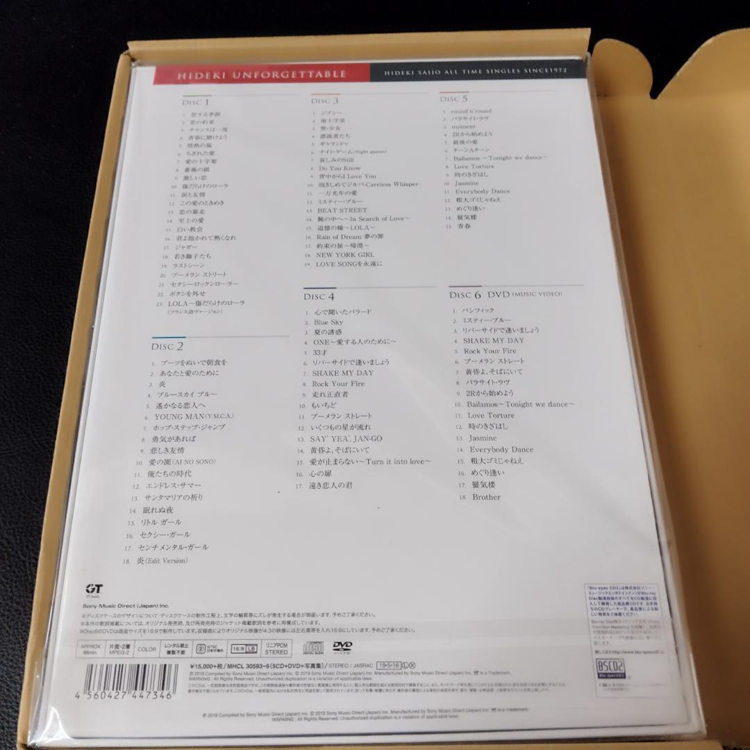 HIDEKI UNFORGETTABLE 西城秀樹 完全生産限定　1972　新品