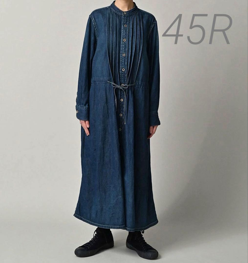 45R 45rpm プチデニムのタックシャツドレス