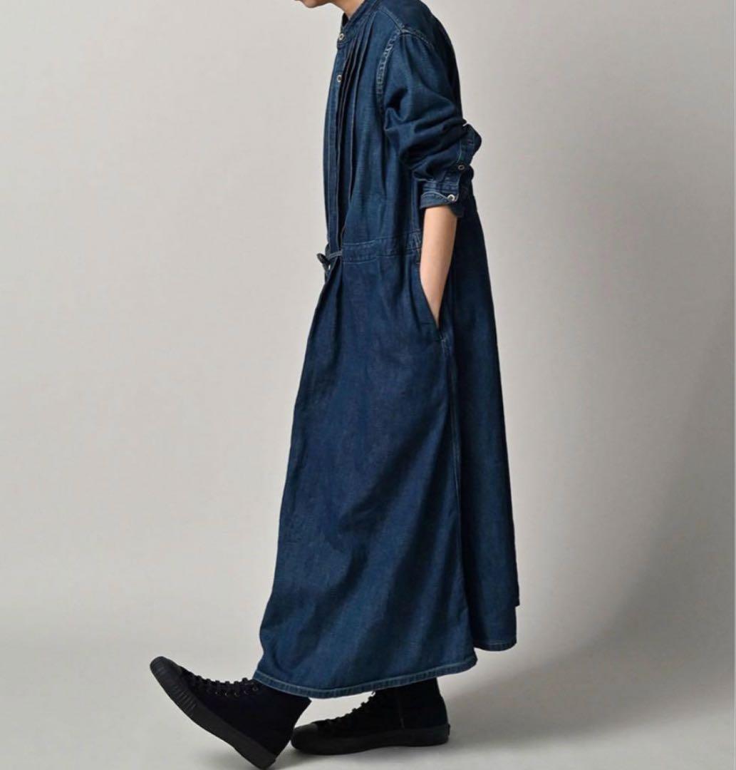 45R 45rpm プチデニムのタックシャツドレス