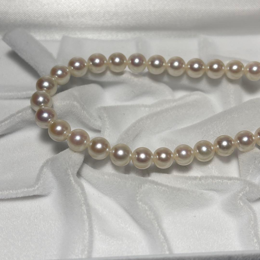 【テリ強】あこや真珠 約6.0-6.5mm 43cm 26g ネックレス
