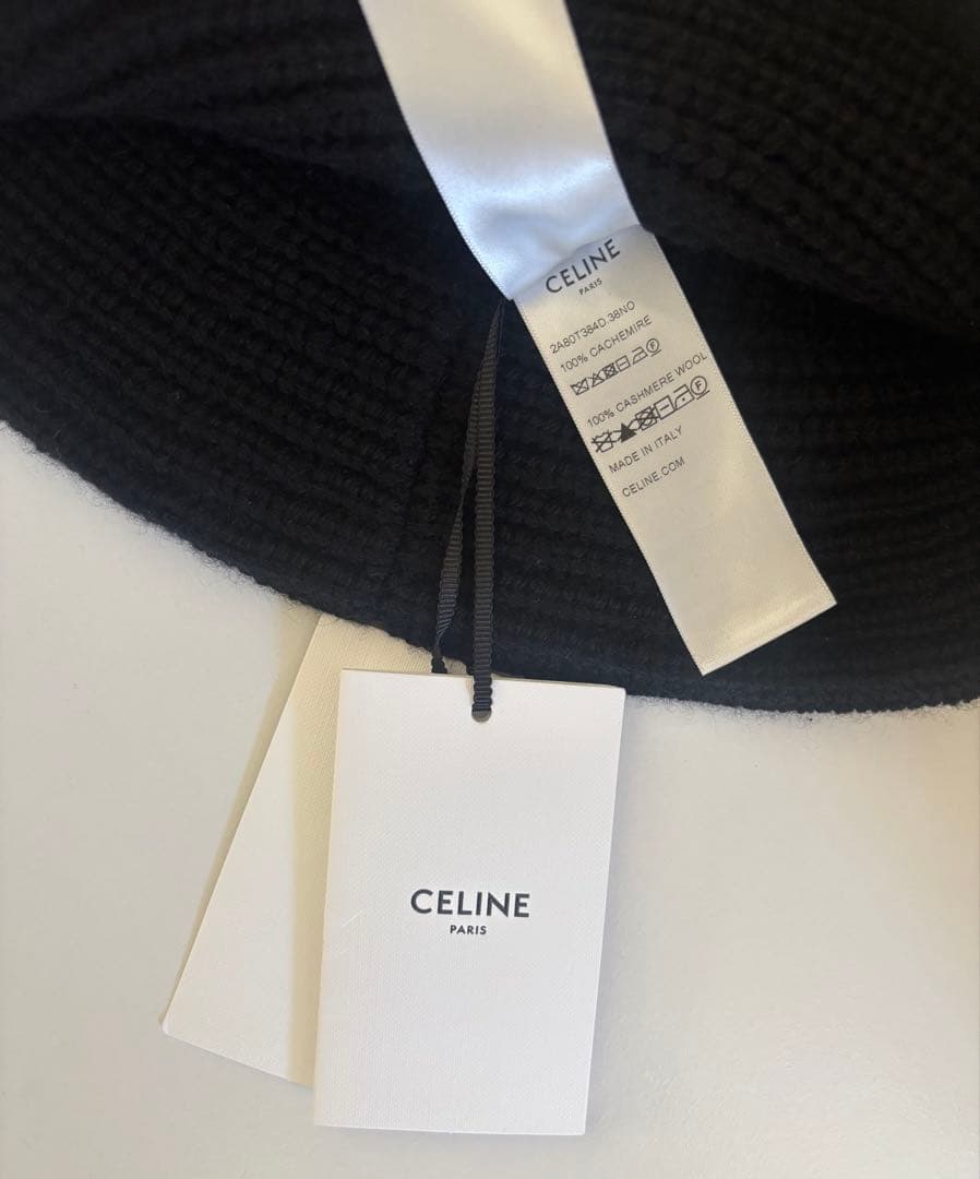 新品タグ付き✨CELINE セリーヌ トリオンフ ニットキャップ バケットハット