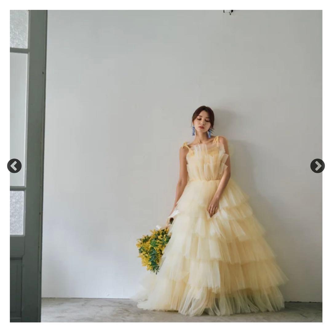 【SOLA】ドレスプロダクション　N02 リボンショルダーフリルドレス