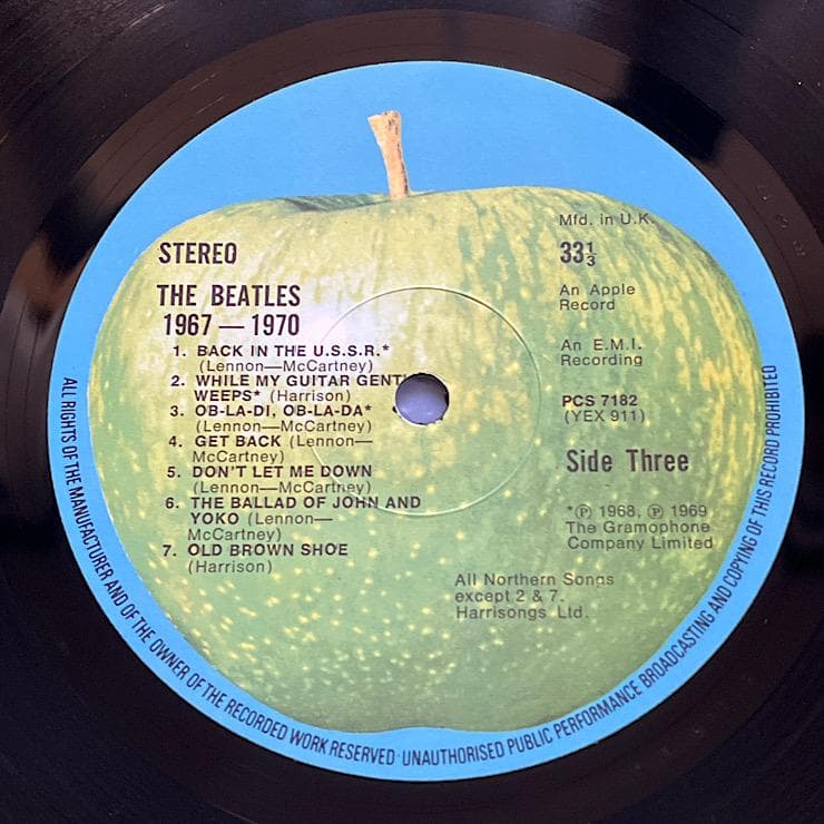 ★UK オリジナル盤 ビートルズ「赤盤」＆「青盤」