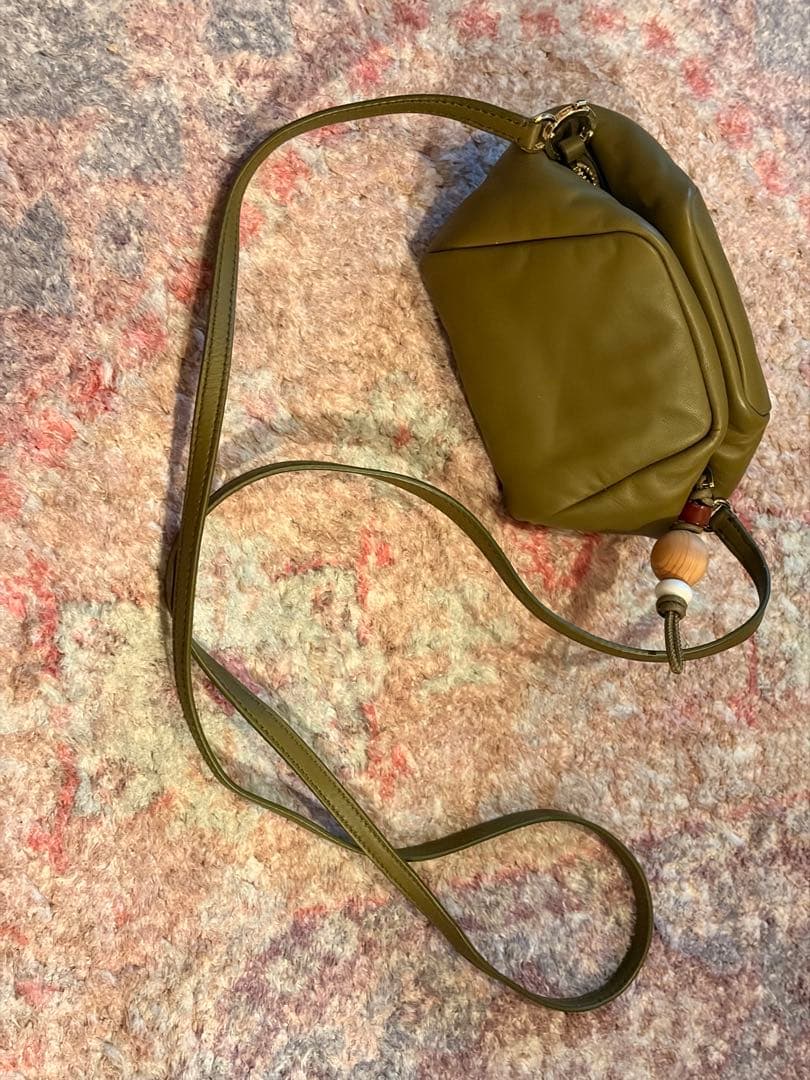 Loro Piana オリーブグリーン ミニショルダーバッグ