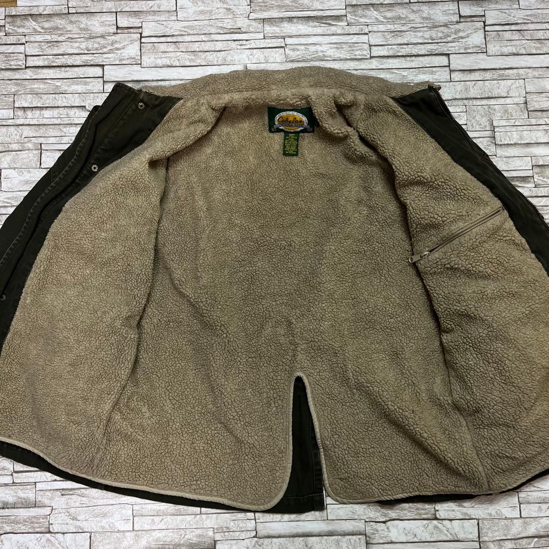 90s Cabela’s ダッグジャケット 裏ボア モスグリーン グッドフェード