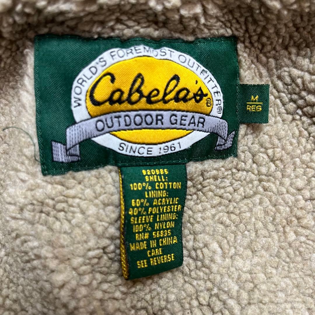 90s Cabela’s ダッグジャケット 裏ボア モスグリーン グッドフェード