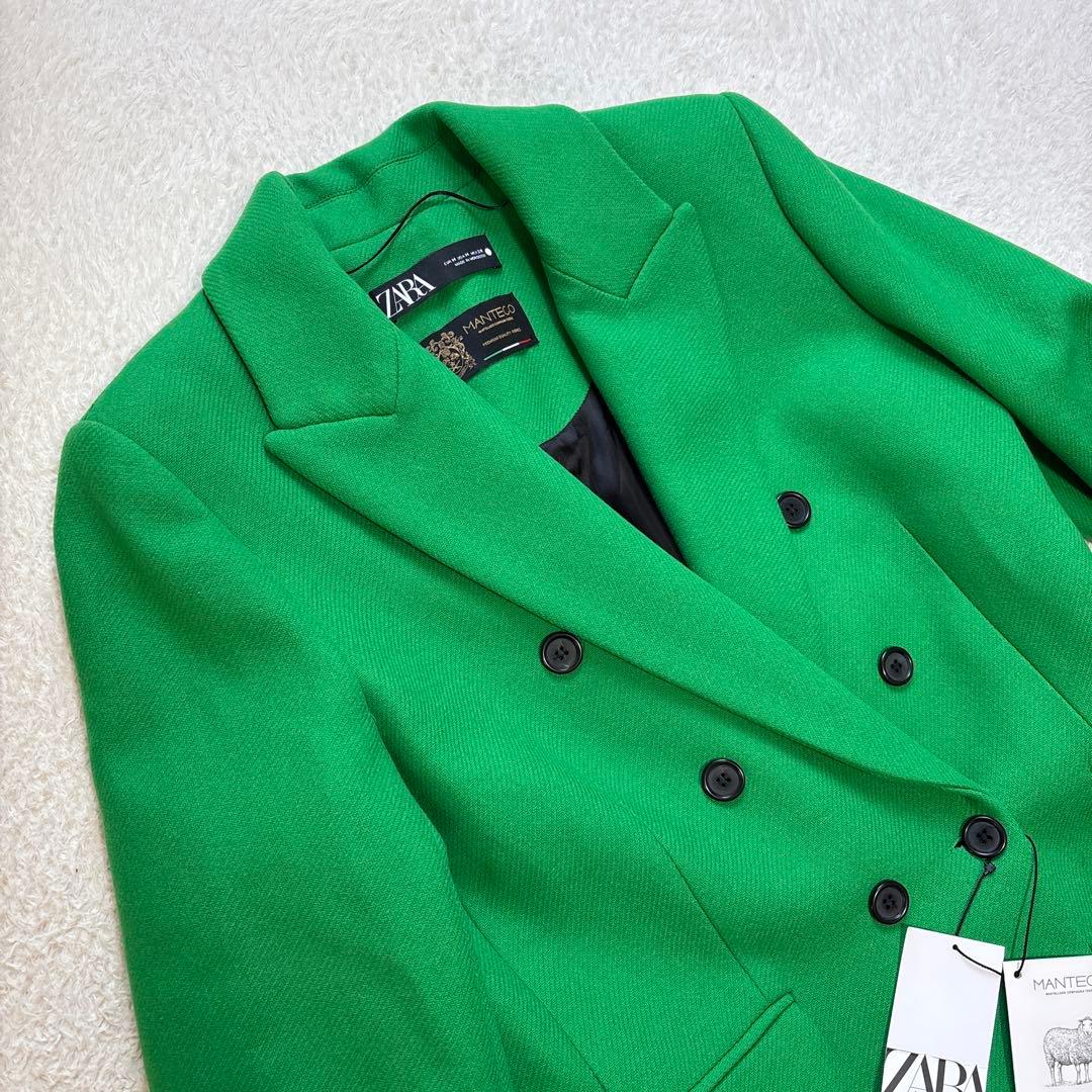 【新品】タグ付き✨ZARAザラ 近年モデル ダブルチェスターコート マンテコ