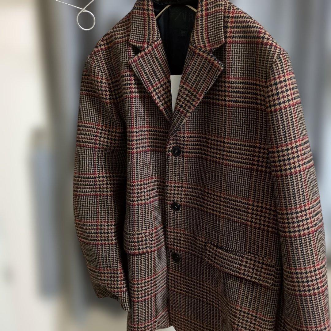ZARA チェック柄 テーラードジャケット MEX 30