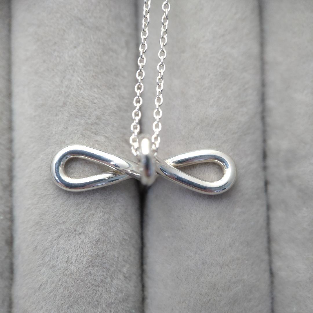 美品TIFFANY＆Co. ティファニークロスネックレス　インフィニティ 925