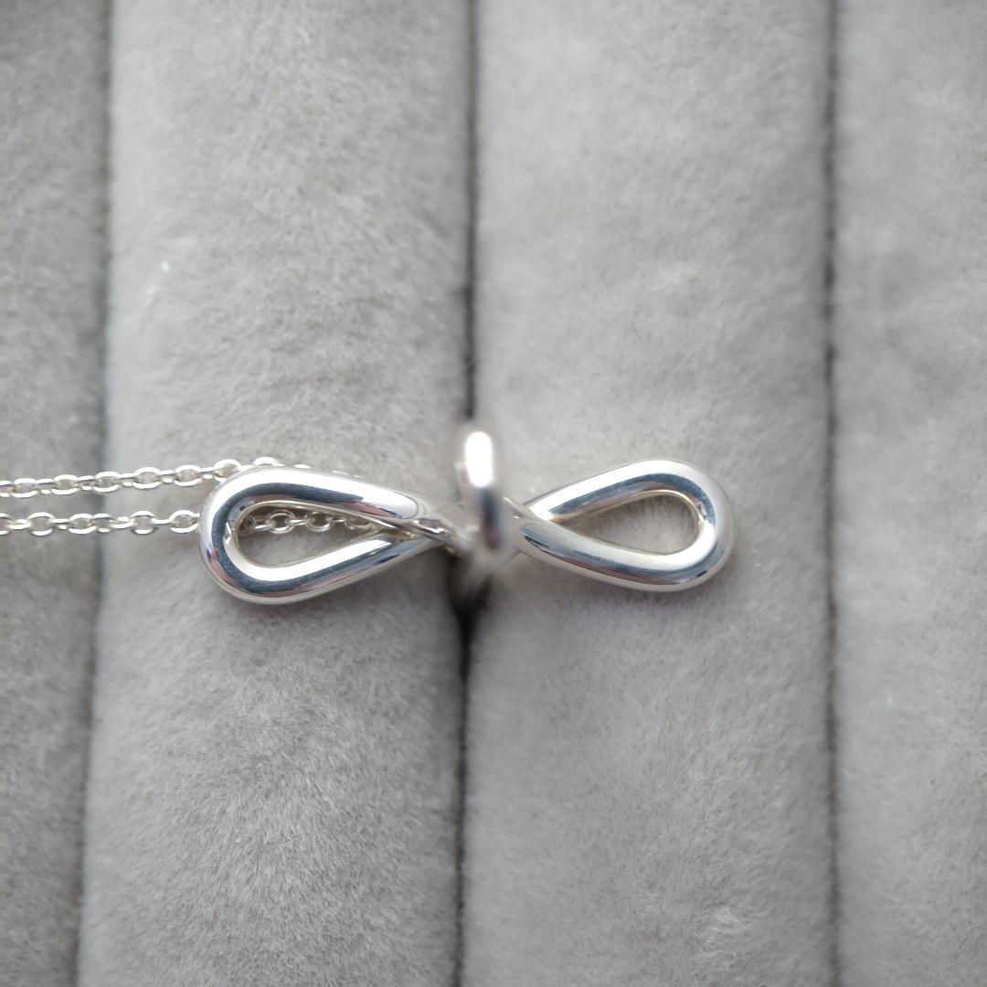 美品TIFFANY＆Co. ティファニークロスネックレス　インフィニティ 925
