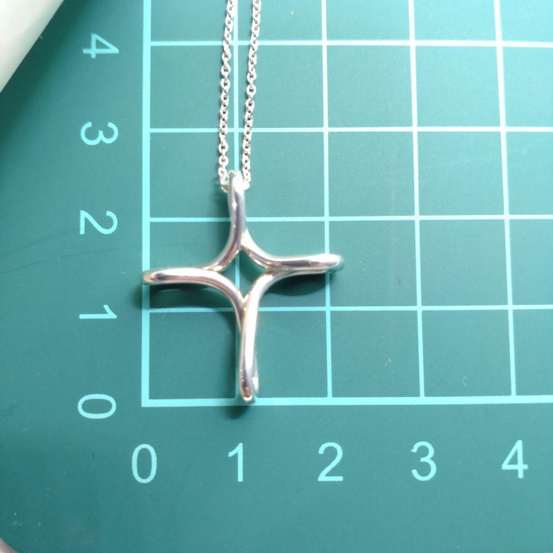 美品TIFFANY＆Co. ティファニークロスネックレス　インフィニティ 925
