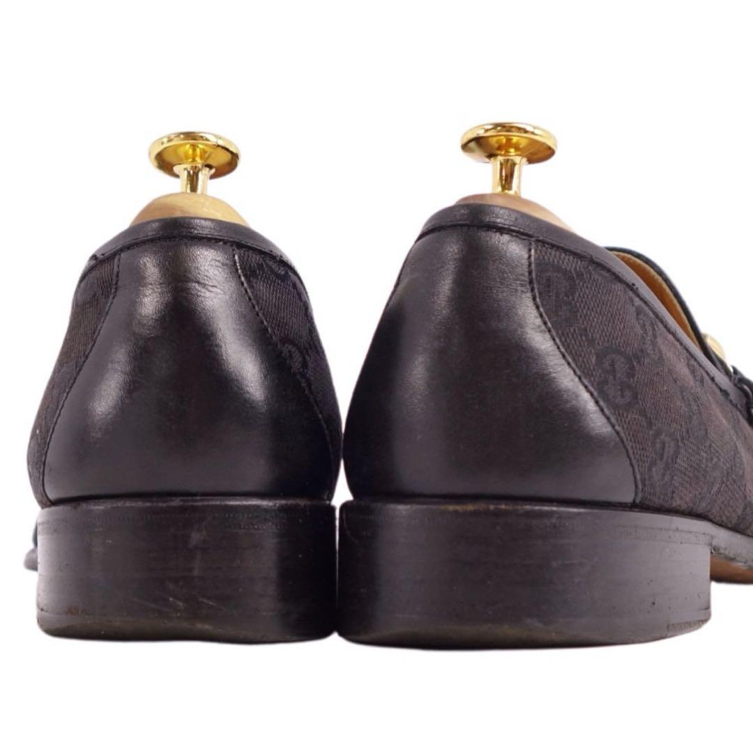 N*O様 GUCCI ローファー モカシン ホースビット GG柄 キャンバス