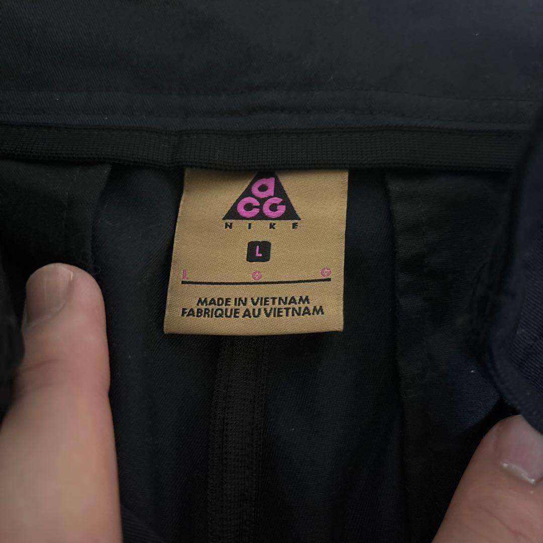 美品一回着用　ACG NIKE カーゴパンツ　ブラック　L