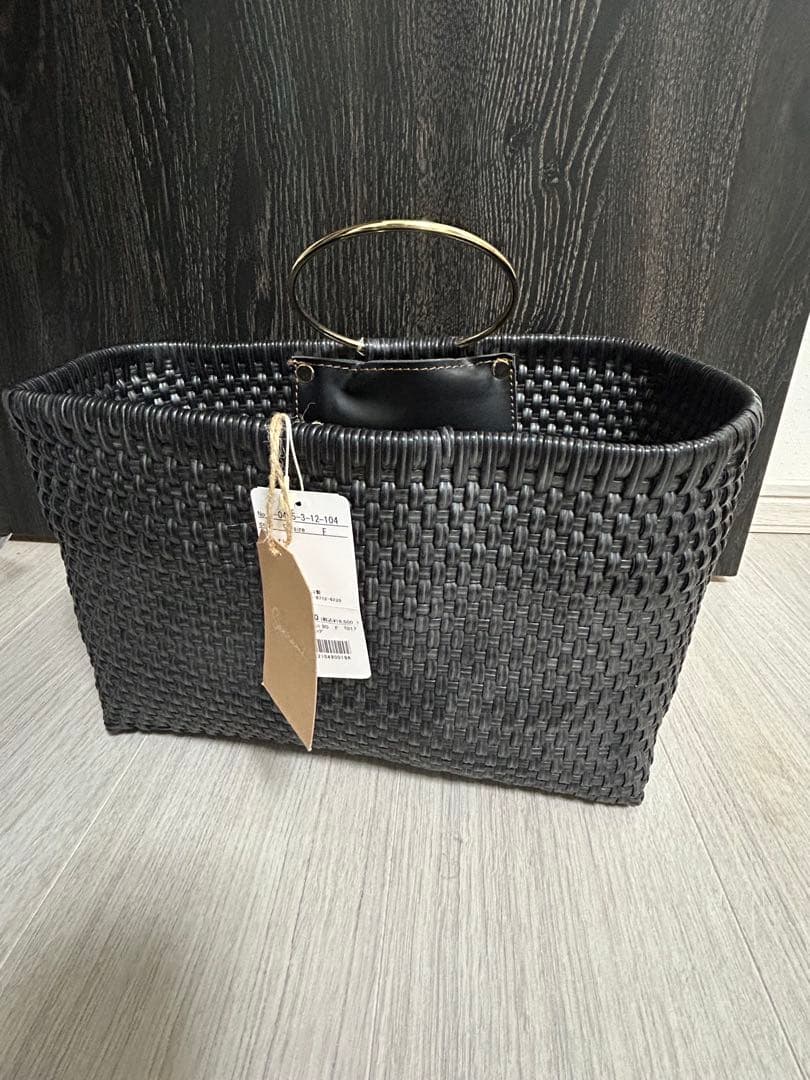 SANRAMI リングハンドルメルカドバッグ （ブラック）