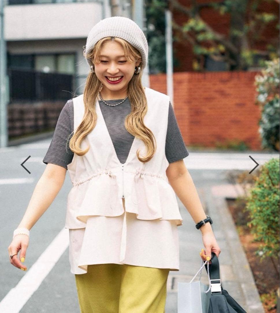 【完売品】新品未使用LEPSIM ゆきはさん ギャザー2wayベストアイボリー