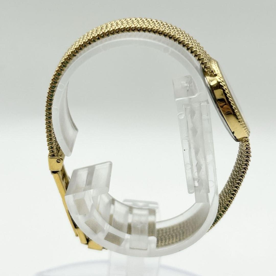 稼働品 新品電池 CITIZEN ゴールド トノー メッシュブレス レディース