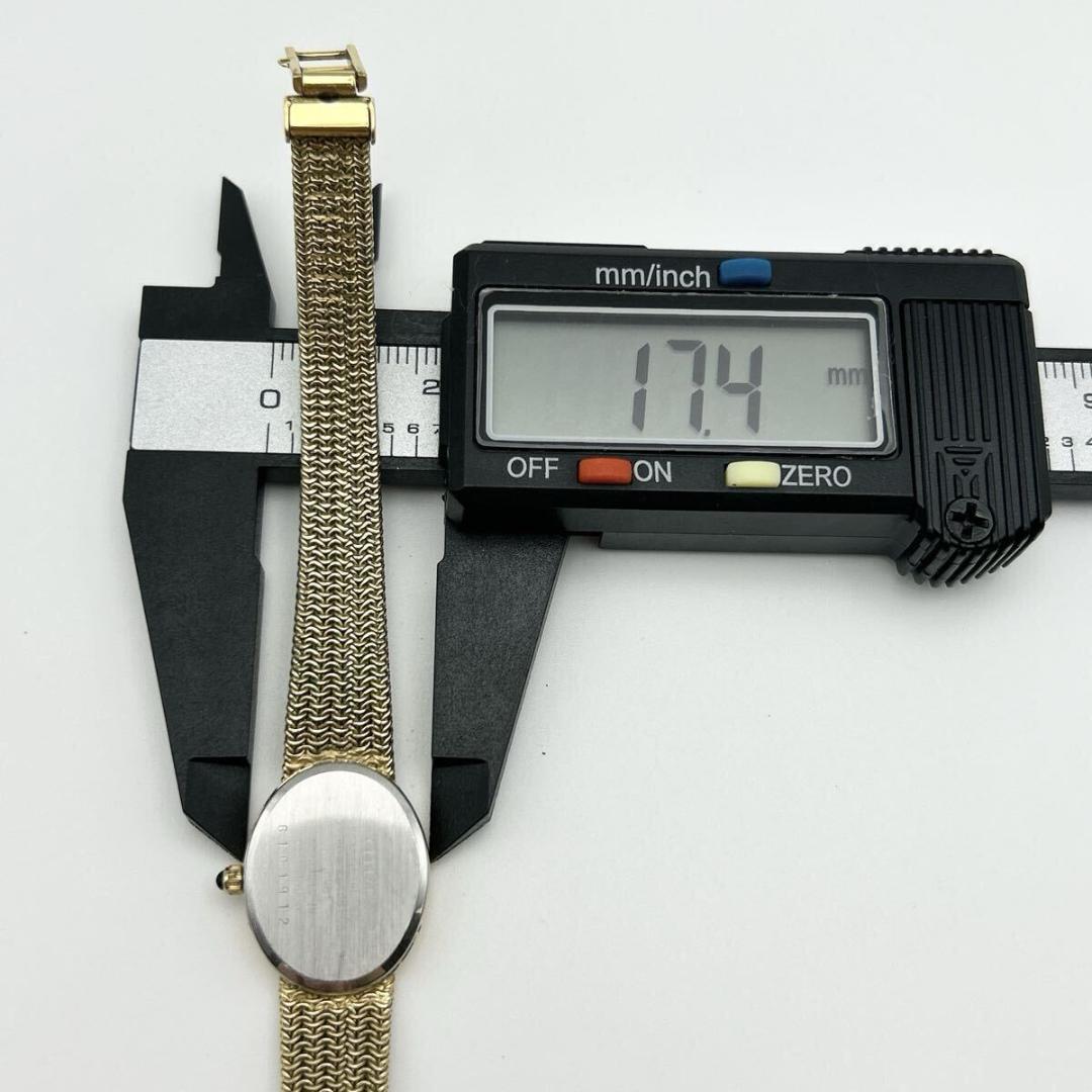 稼働品 新品電池 CITIZEN ゴールド トノー メッシュブレス レディース